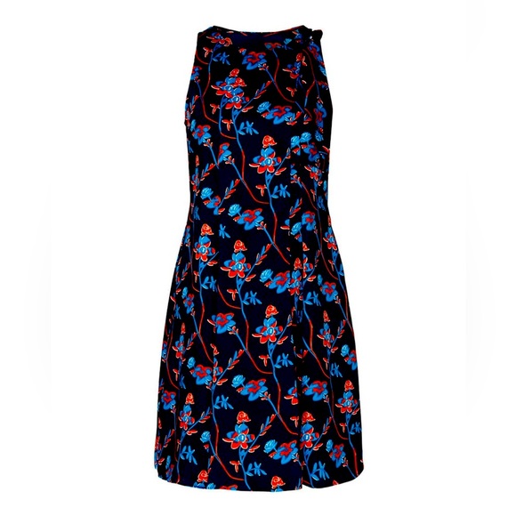 THAKOON COLLECTIVE Black Daisy Printed Dress sz 12 - Picture 1 of 5